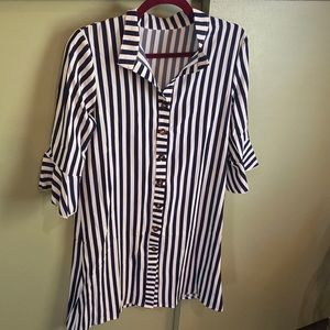 Cute shirt stripe dress new
